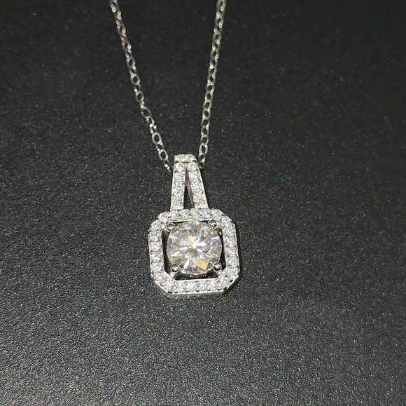 None Jewelry - Dainty 2cttw moissanite necklace